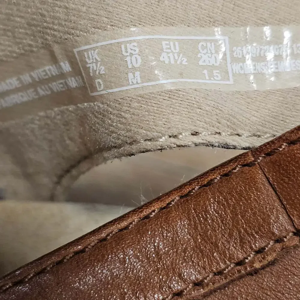 Clarks Collection Womens 10 M Brown Leather Mary Jane Comfort Heel Shoes